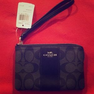 Brand new black coach wristlet